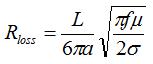 loss resistance for antennas