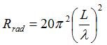 radiation resistance of an antenna