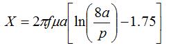 reactive component (reactance) for small loop antennas