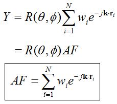 array factor for antenna arrays