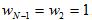 weights selected for an antenna array