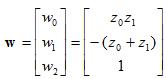 weights for antenna array with nulls in specified directions or angles