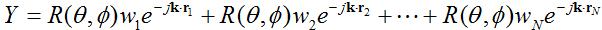 output of antenna array