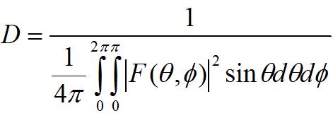 equation for an antenna's directivity