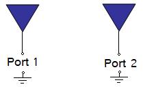 two-port network of antenna elements