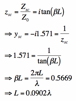 calculation of shorted line length