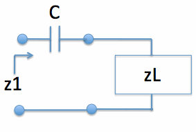 series capacitor and load impedance