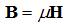 magnetic flux density proportional to magnetic field