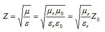 intrinsic impedance